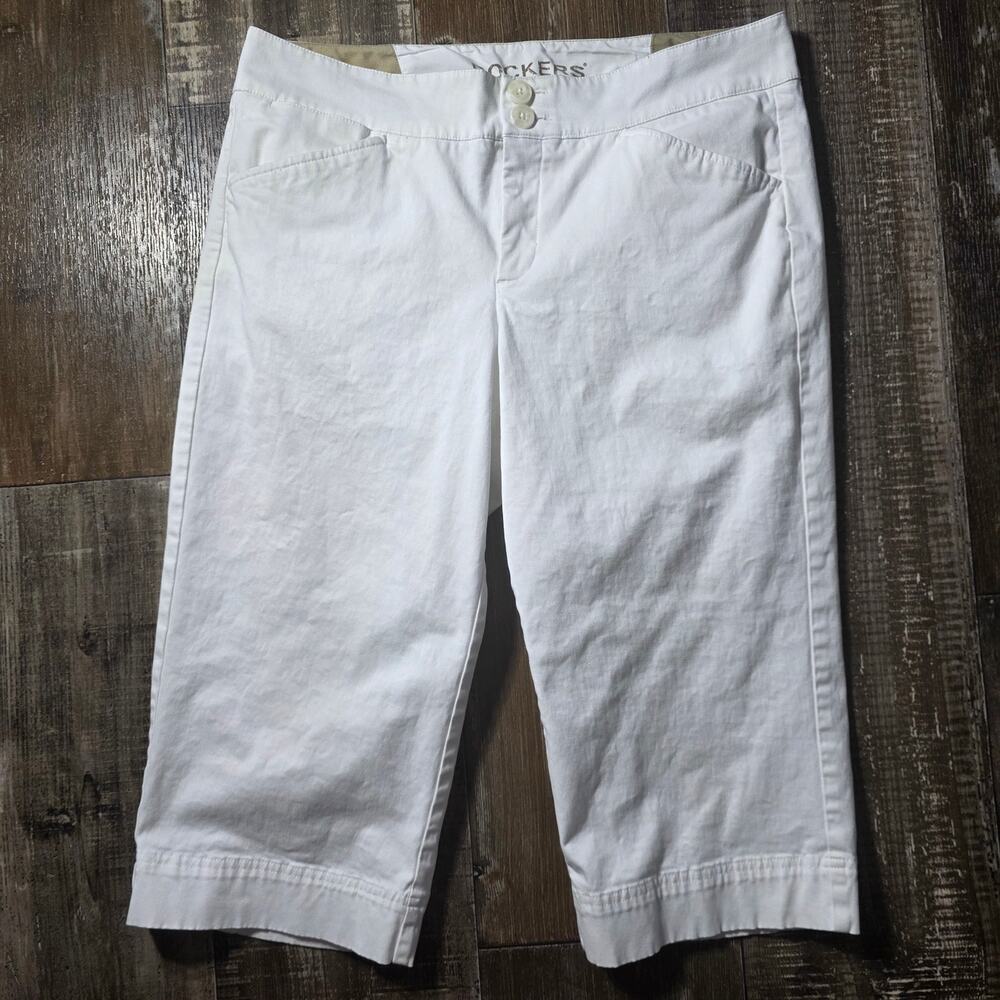 Dockers Khaki Capri Pants White Women's Size 12